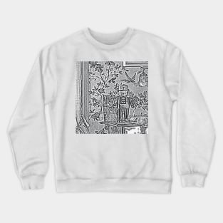 Still Life #1 in Black & White Crewneck Sweatshirt